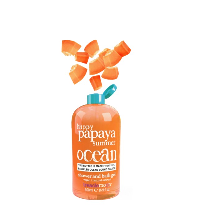 Treaclemoon Papaya Summer Shower & Bath Gel Αναζωογονητικό & Ενυδατικό Αφρόλουτρο Σώματος με Εκχύλισμα Παπάγια 500ml