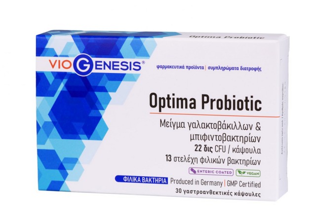 Viogenesis OPTIMA PROBIOTIC 22billion 30enteric coated caps