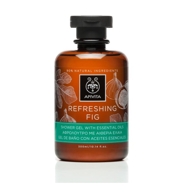 APIVITA ΑΦΡΟΛΟΥΤΡΟ ΜΕ ΑΙΘΕΡΙΑ ΕΛΑΙΑ REFRESHING FIG 300ML