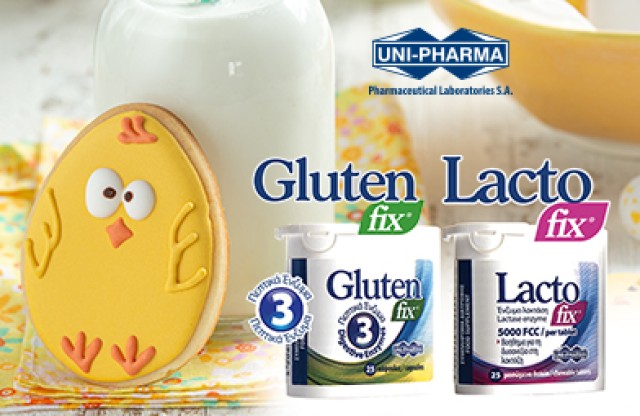 Unipharma Lacto fix & Gluten Fix