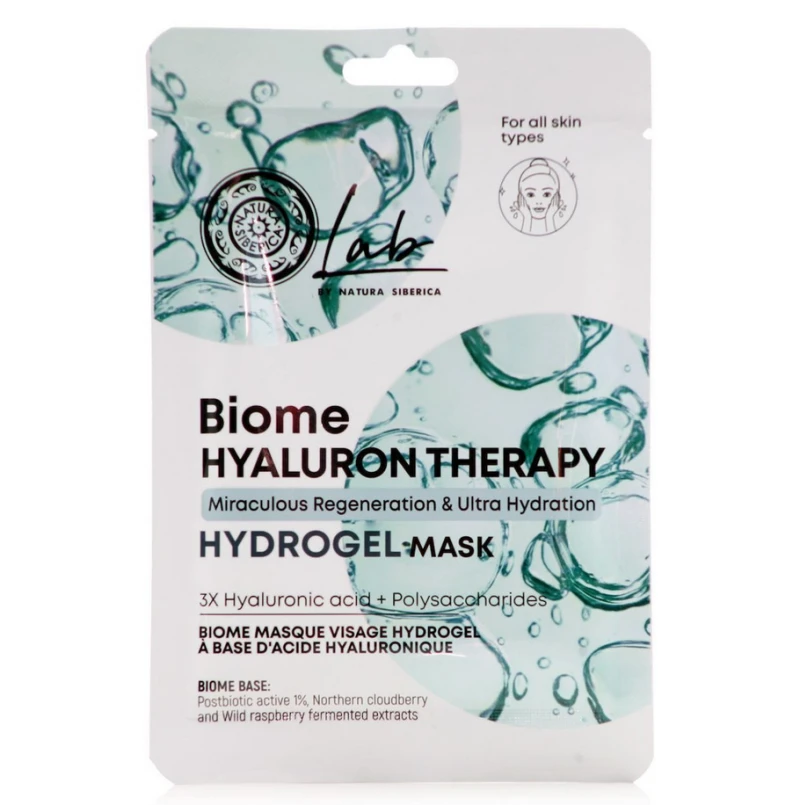 Natura Siberica Lab Biome Hyaluron Therapy Hydrogel Μάσκα Προσώπου με  Υαλουρονικό 1τμχ | Smile-pharmacy.gr