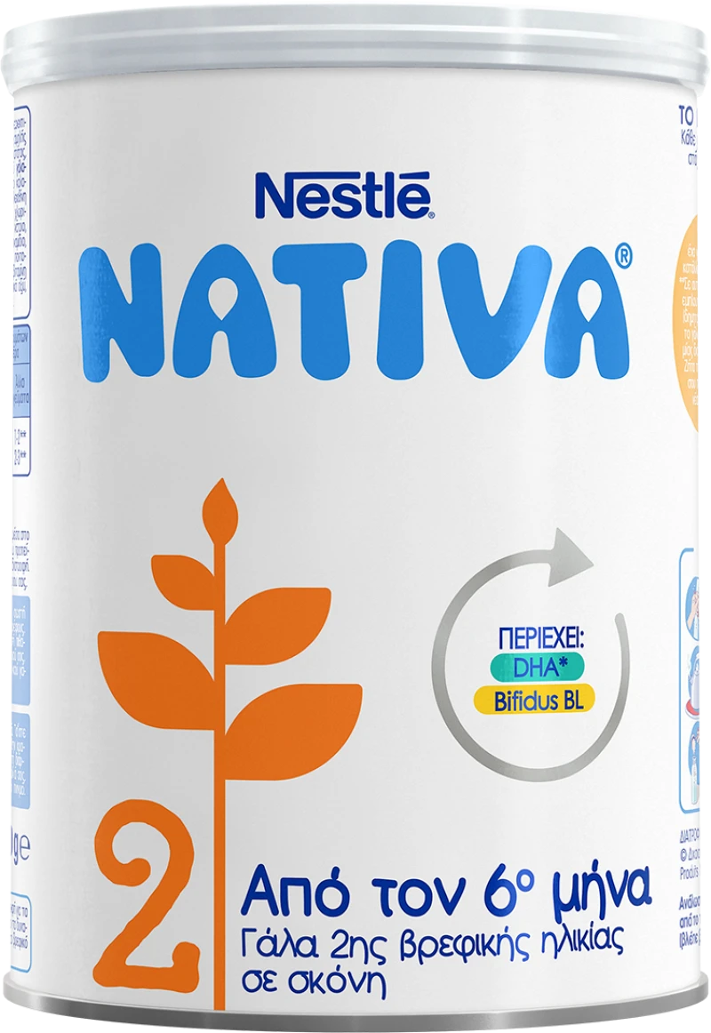 Nestle Nativa 2 Γάλα 2ης Βρεφικής Ηλικίας σε Σκόνη 400gr